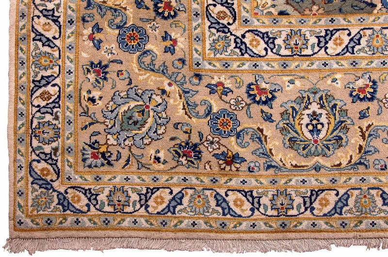 Persisk tæppe - Keshan - 415 x 295 cm - beige