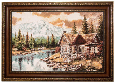 Billede tæppe 61x85cm - Orientalsk tæppe