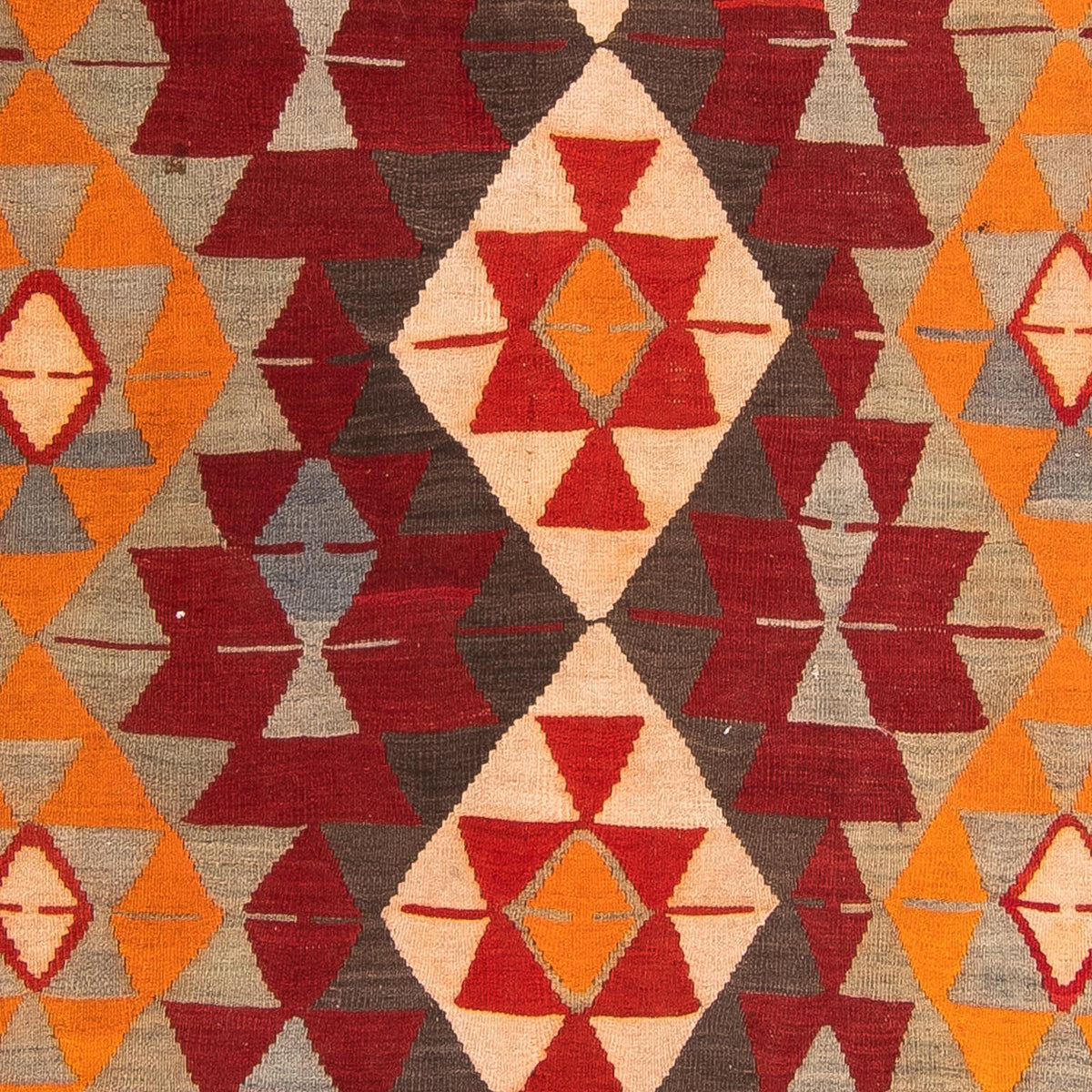 Kelim-tæppe - gammelt - 310 x 165 cm - flerfarvet