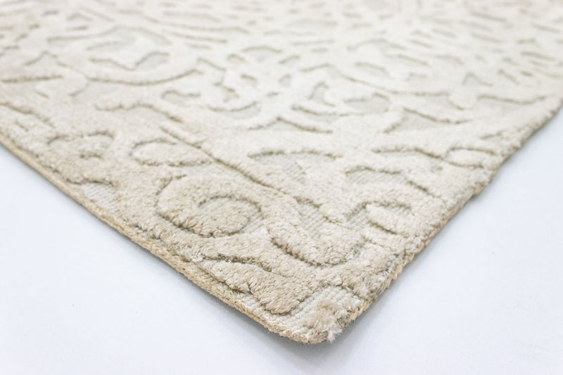 Uldtæppe firkantet  - 67 x 66 cm - beige