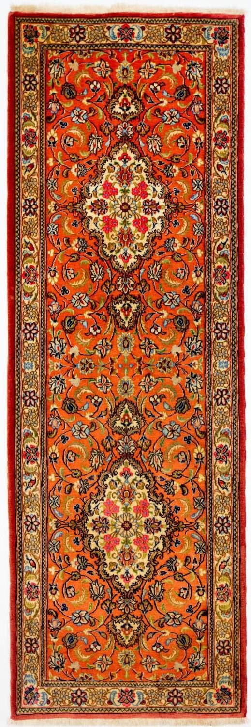Løber Persisk tæppe - Ghom - 213 x 70 cm - orange