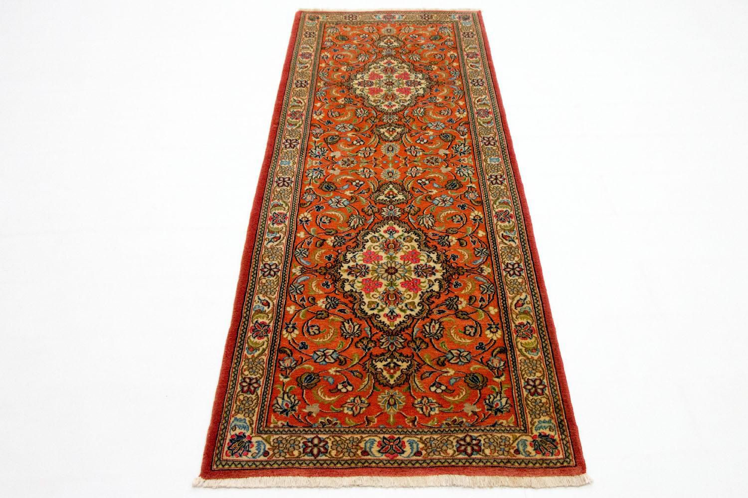 Løber Persisk tæppe - Ghom - 213 x 70 cm - orange