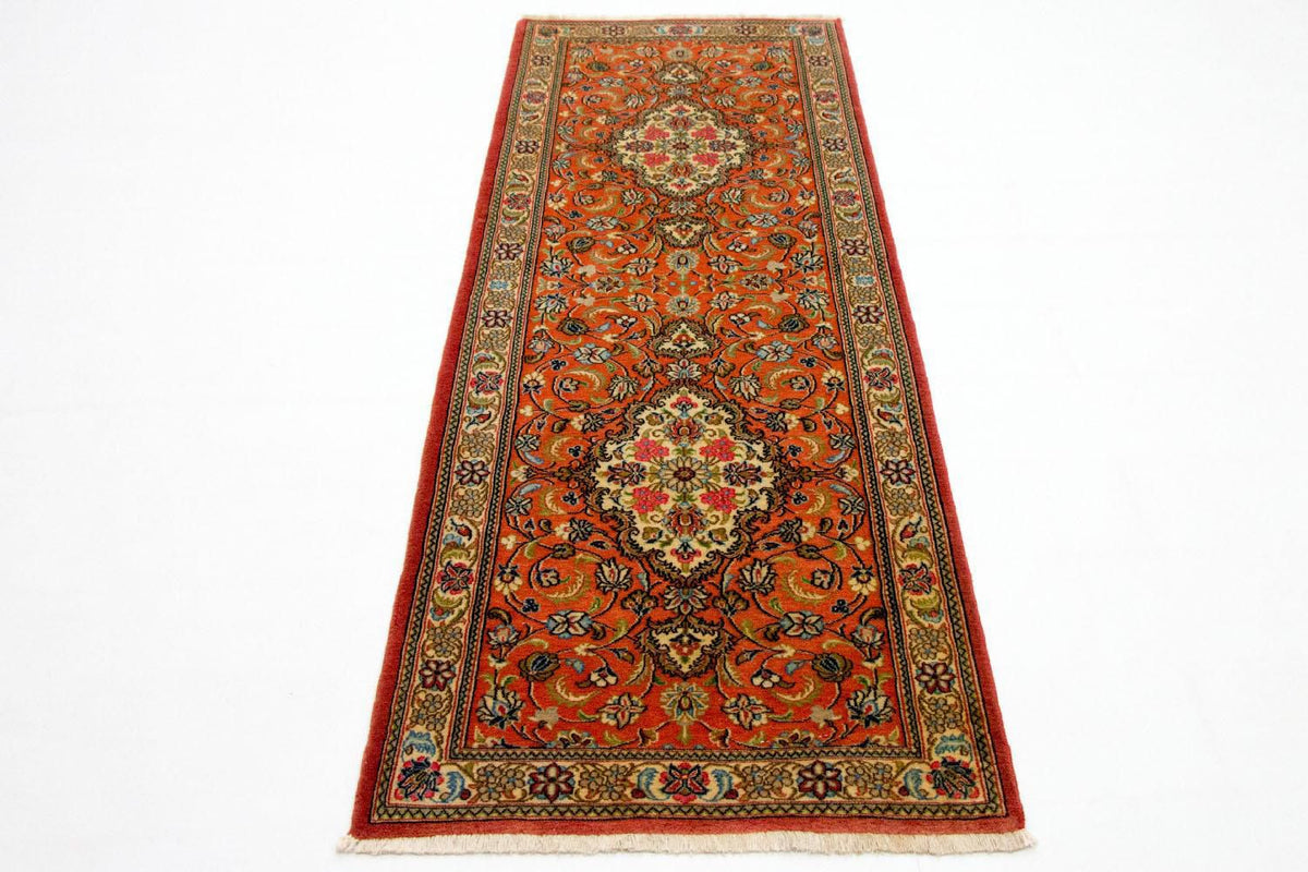 Løber Persisk tæppe - Ghom - 213 x 70 cm - orange