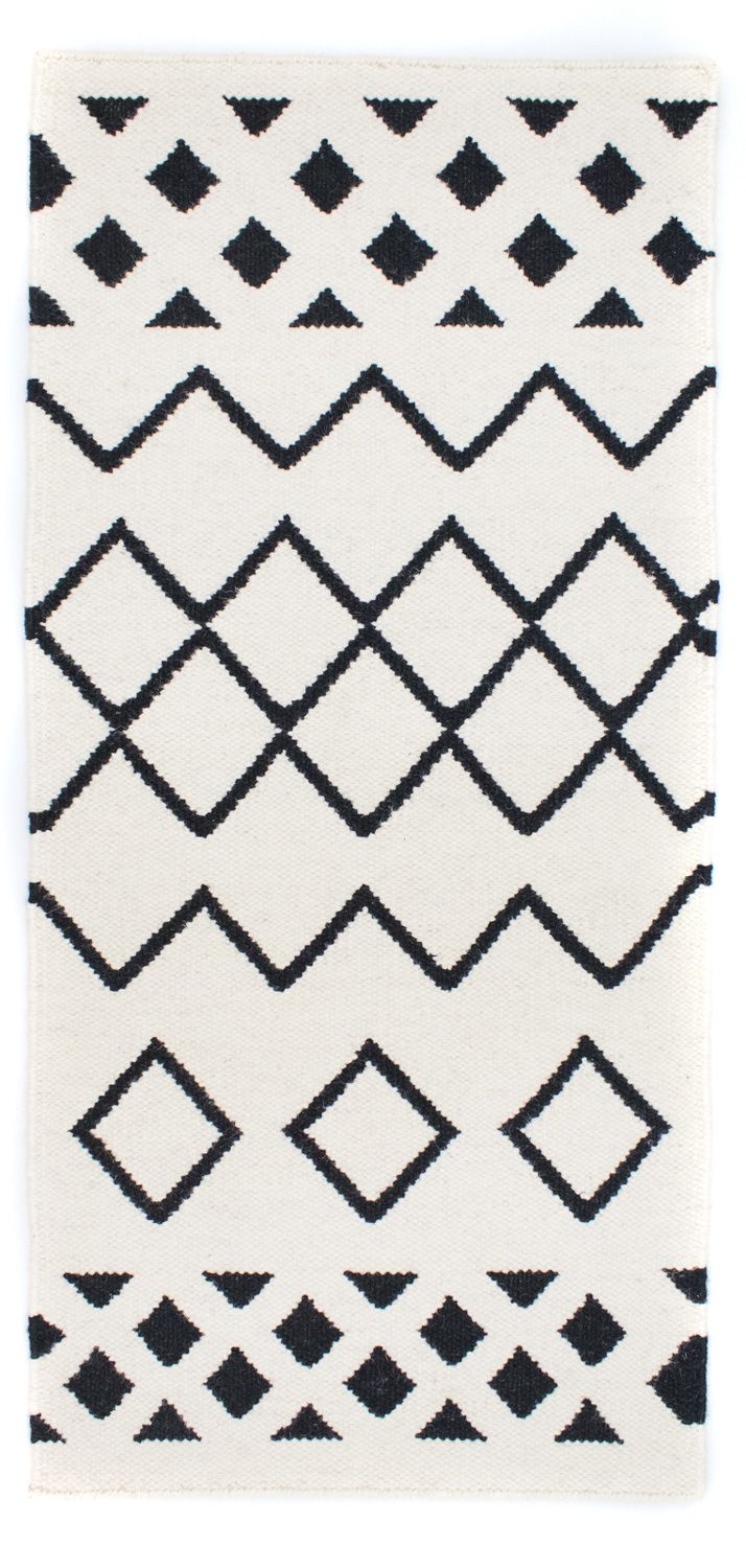 Kelim-tæppe - Trendy - 132 x 63 cm - beige