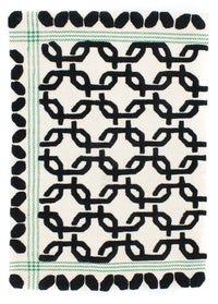 Uldtæppe - 132 x 95 cm - beige