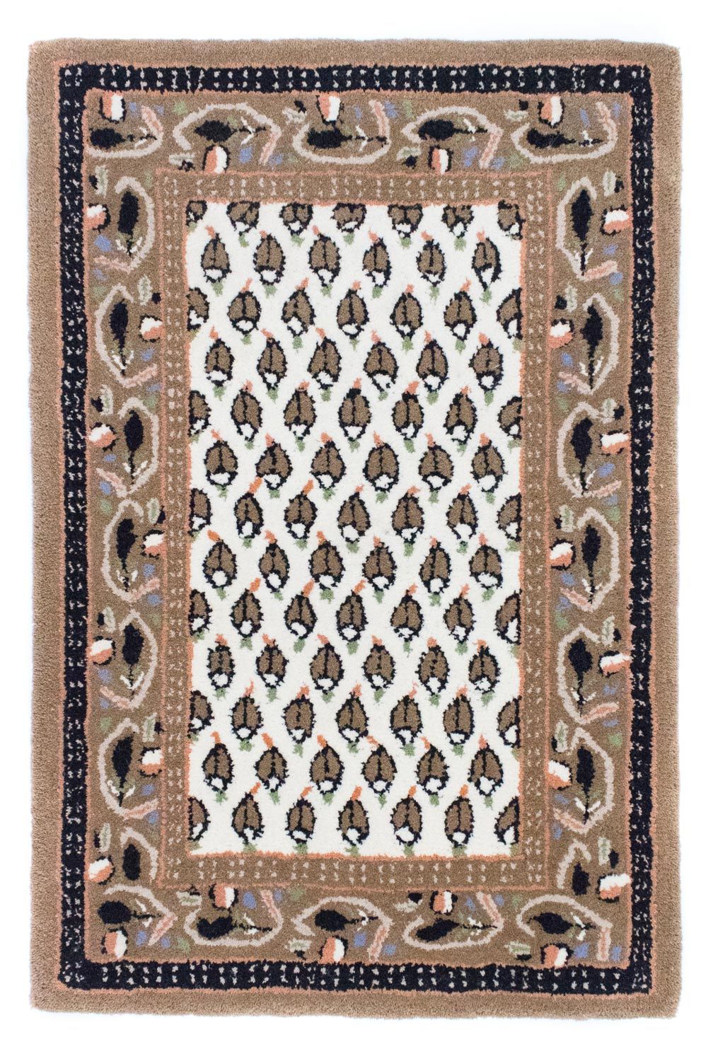 Uldtæppe - 90 x 60 cm - beige
