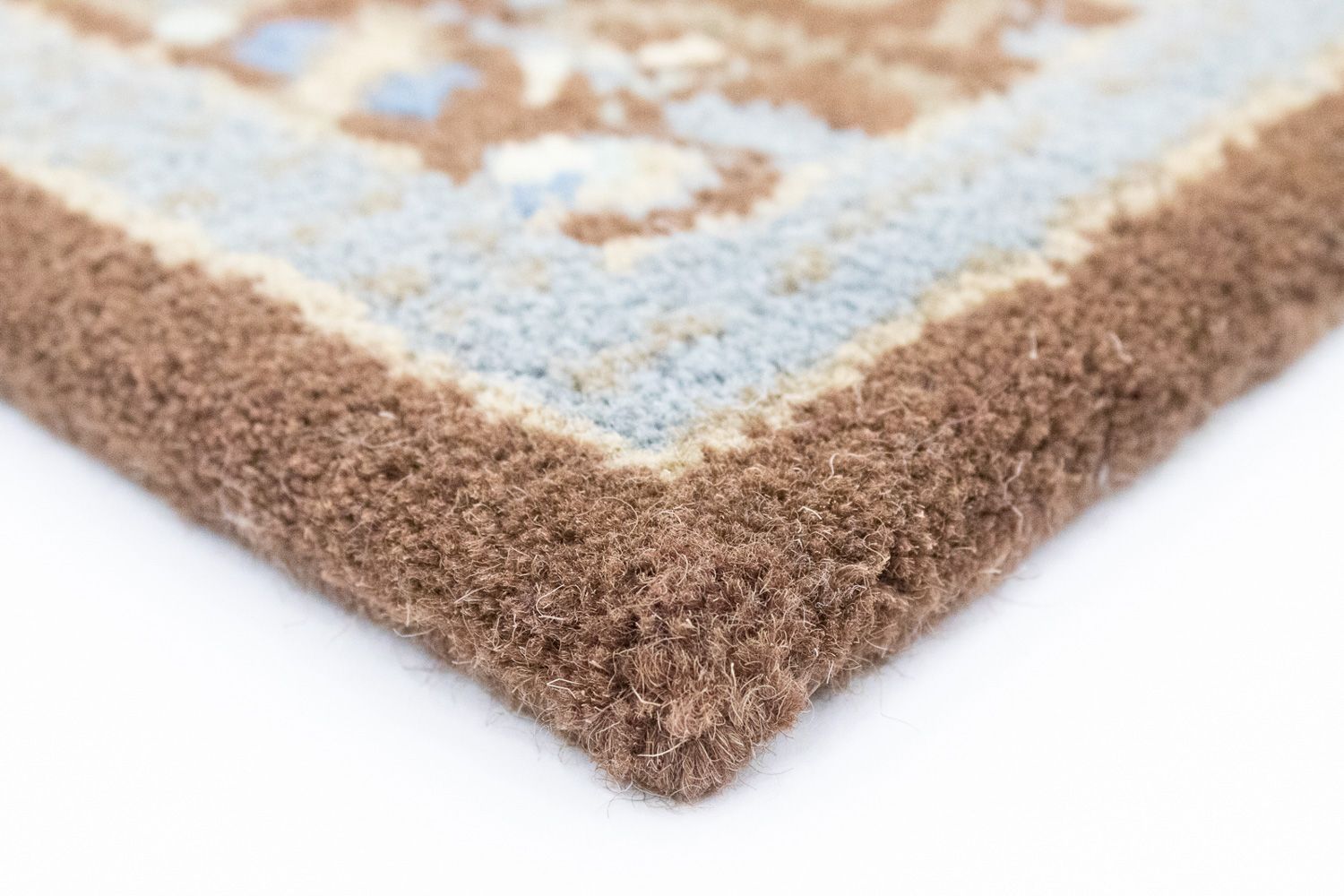 Uldtæppe - 88 x 59 cm - beige