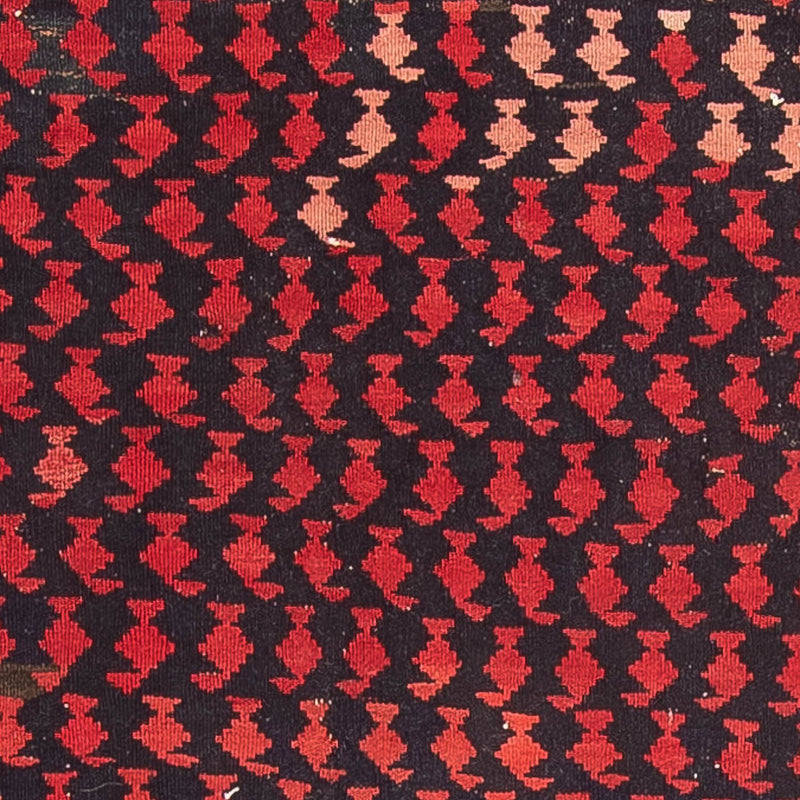 Løber Kelim-tæppe - gammelt - 450 x 120 cm - mørkeblå
