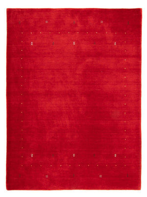 Gabbeh Tæppe - Loribaft Softy - 241 x 178 cm - mørkerød
