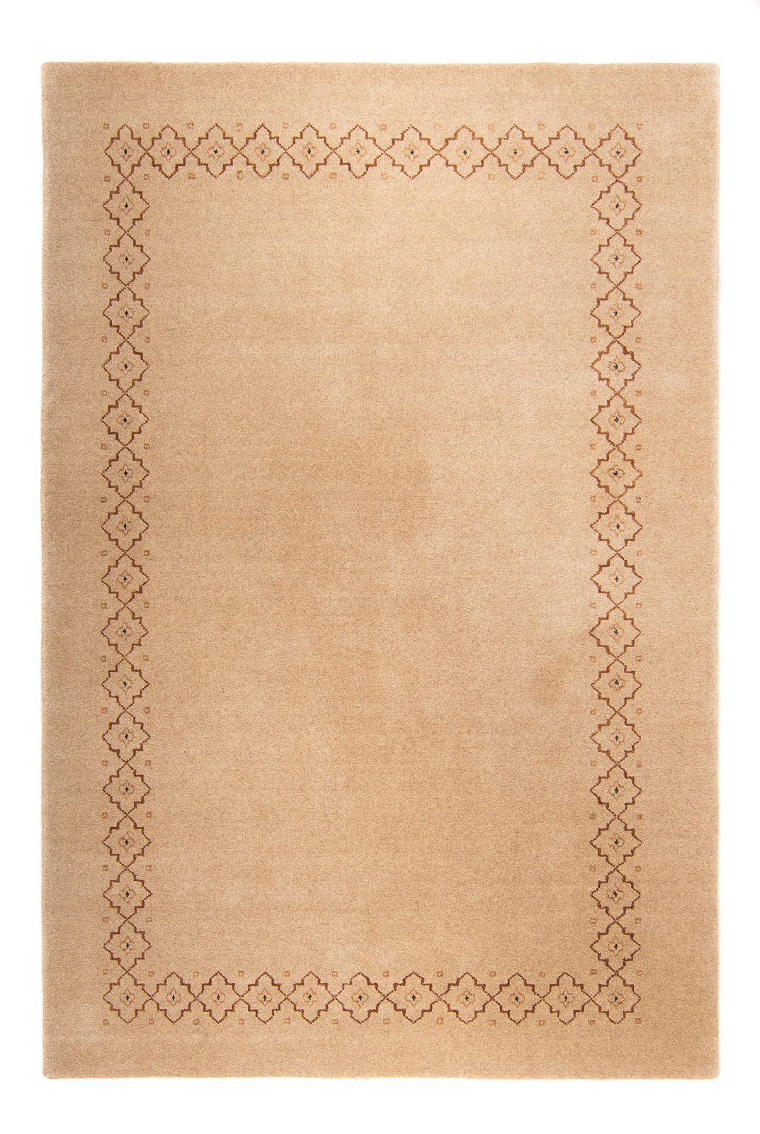Gabbeh Tæppe - Loribaft Softy - 242 x 170 cm - lys brun