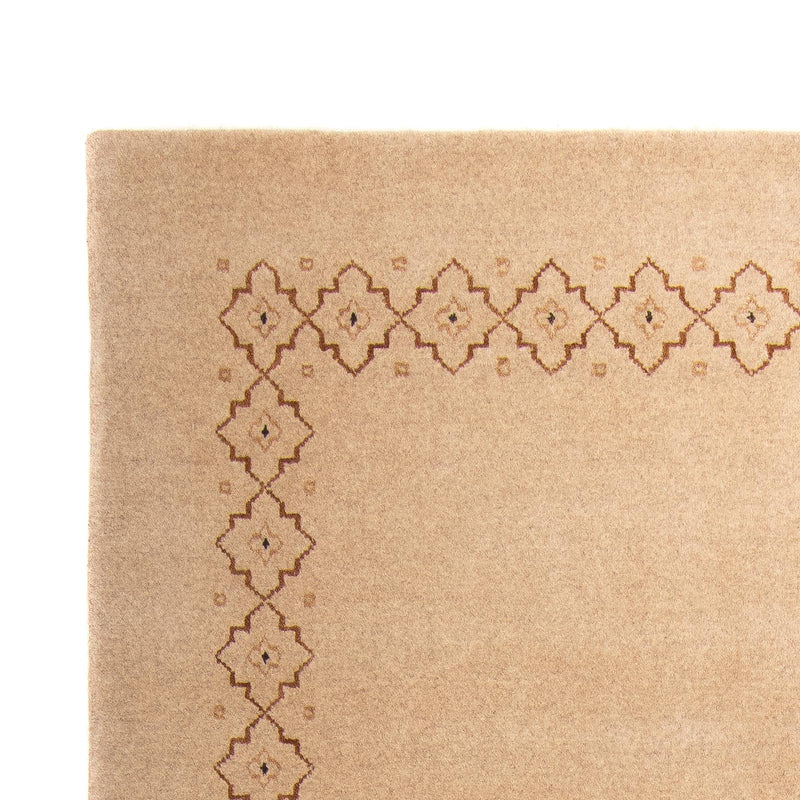 Gabbeh Tæppe - Loribaft Softy - 242 x 170 cm - lys brun