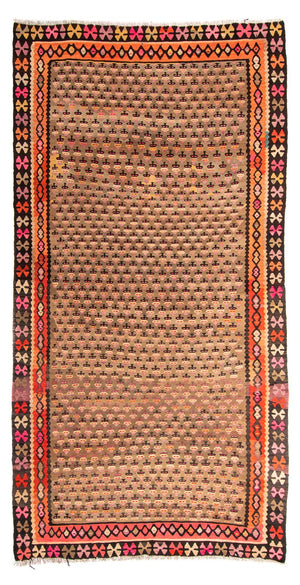 Løber Kelim-tæppe - gammelt - 285 x 160 cm - flerfarvet