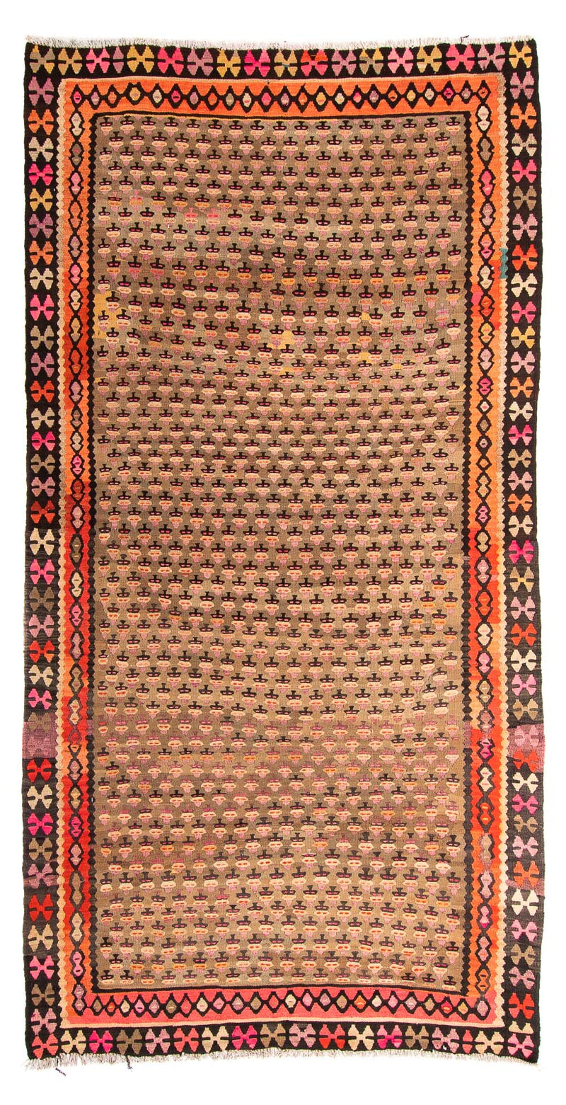 Løber Kelim-tæppe - gammelt - 285 x 160 cm - flerfarvet