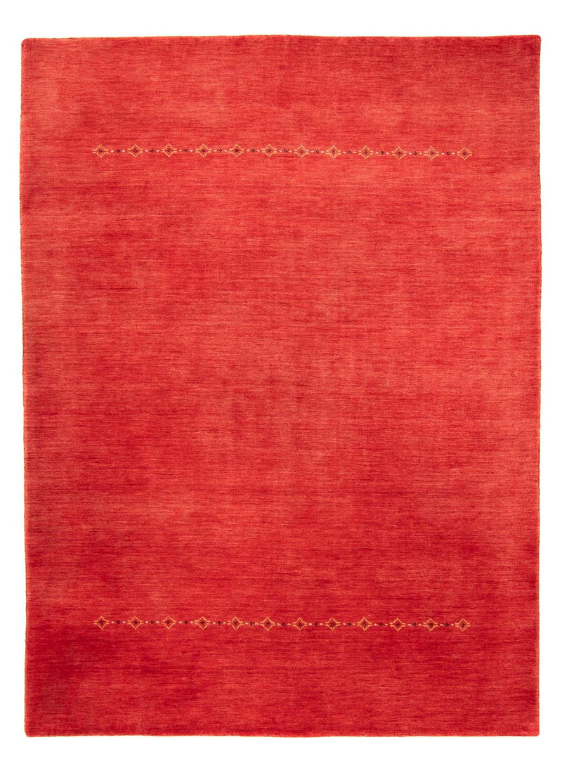 Gabbeh Tæppe - Loribaft Softy - 242 x 171 cm - mørkerød