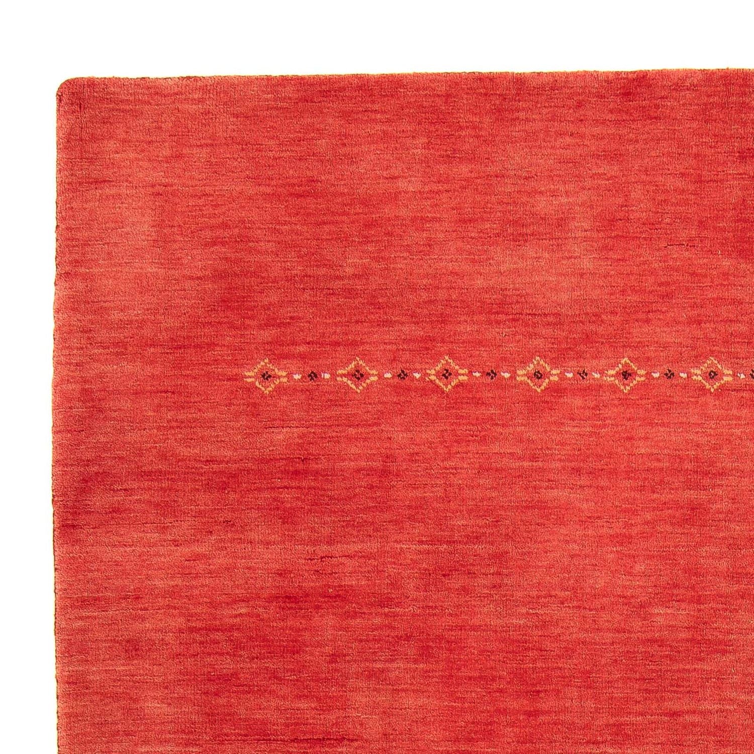 Gabbeh Tæppe - Loribaft Softy - 242 x 171 cm - mørkerød