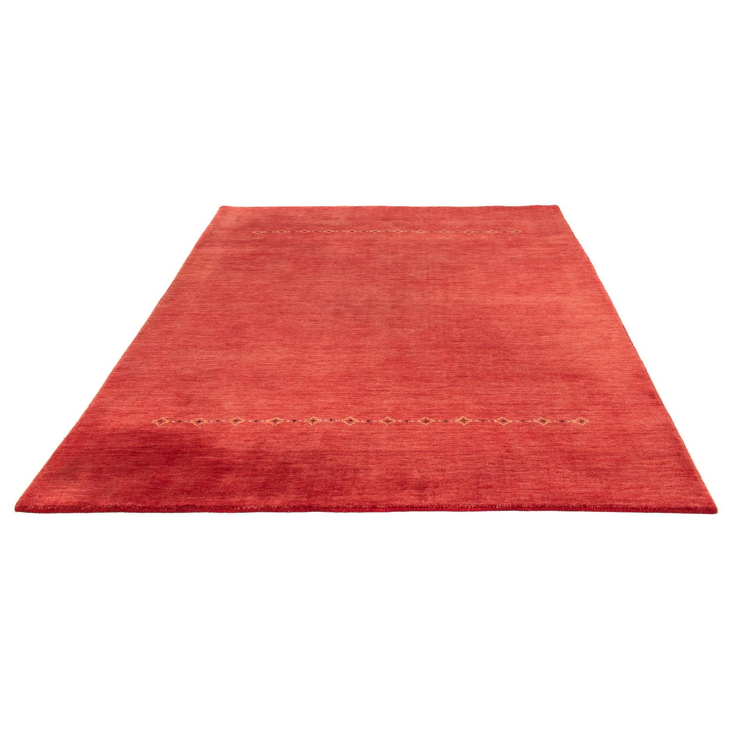 Gabbeh Tæppe - Loribaft Softy - 242 x 171 cm - mørkerød