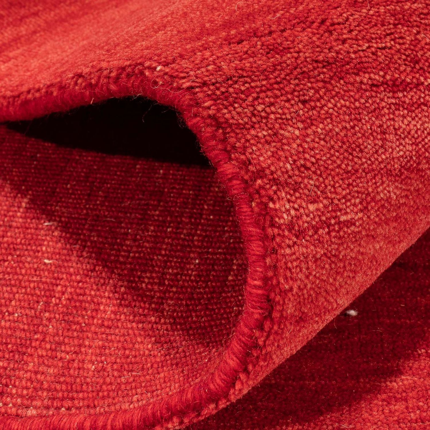 Gabbeh Tæppe - Loribaft Softy - 240 x 170 cm - mørkerød