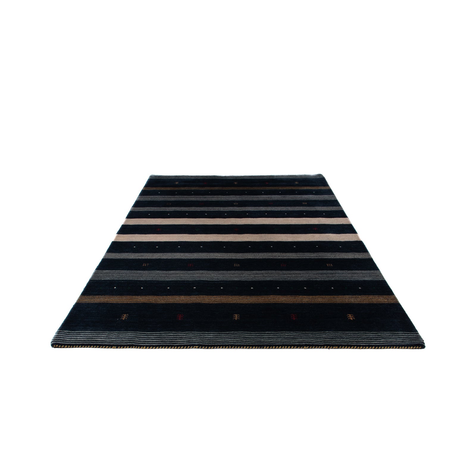 Gabbeh Tæppe - Loribaft Softy - 240 x 172 cm - mørkeblå