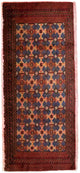Turkaman-tæppe 130x60cm - Persisk tæppe