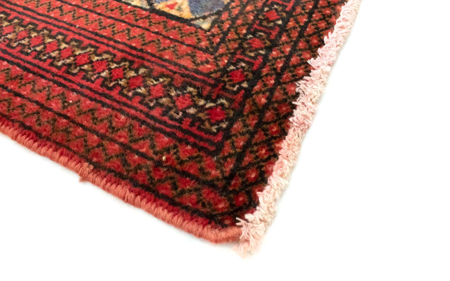 Turkaman-tæppe - 130 x 60 cm - rød