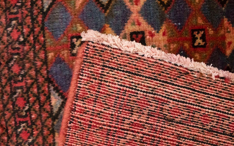 Turkaman-tæppe - 130 x 60 cm - rød