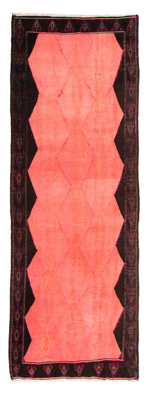 Løber Kelim-tæppe - gammelt - 365 x 145 cm - flerfarvet