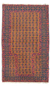 Baluch-tæppe 75x131cm - Orientalsk tæppe - Rektangulær / Brun / 75 x 131 cm Rektangulær