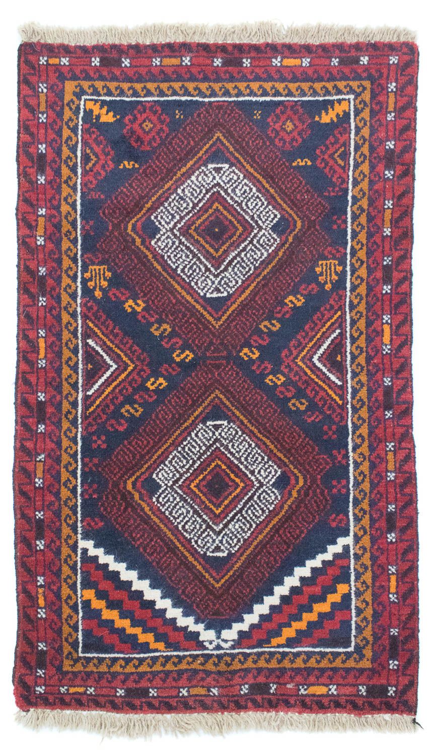 Baluch-tæppe - 132 x 76 cm - blå