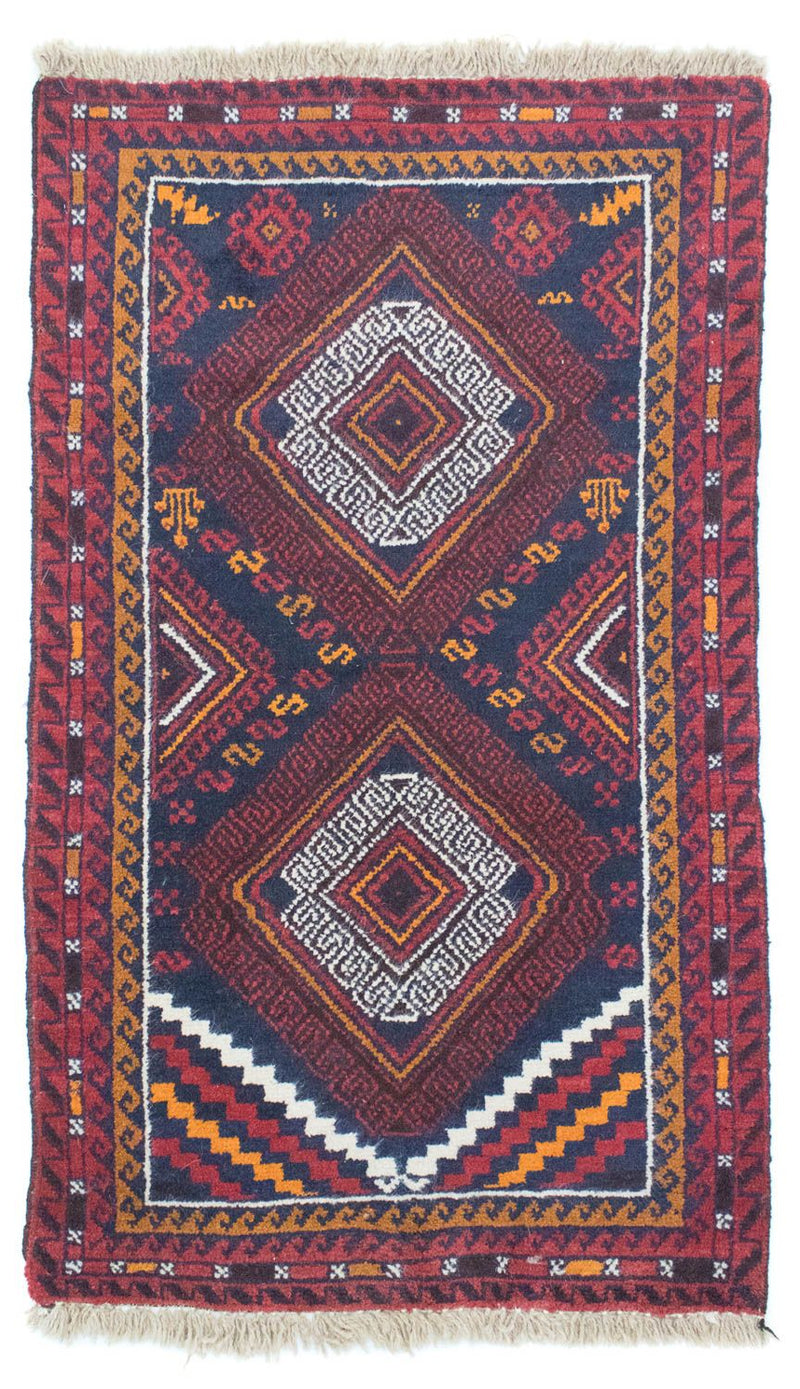 Baluch-tæppe - 132 x 76 cm - blå