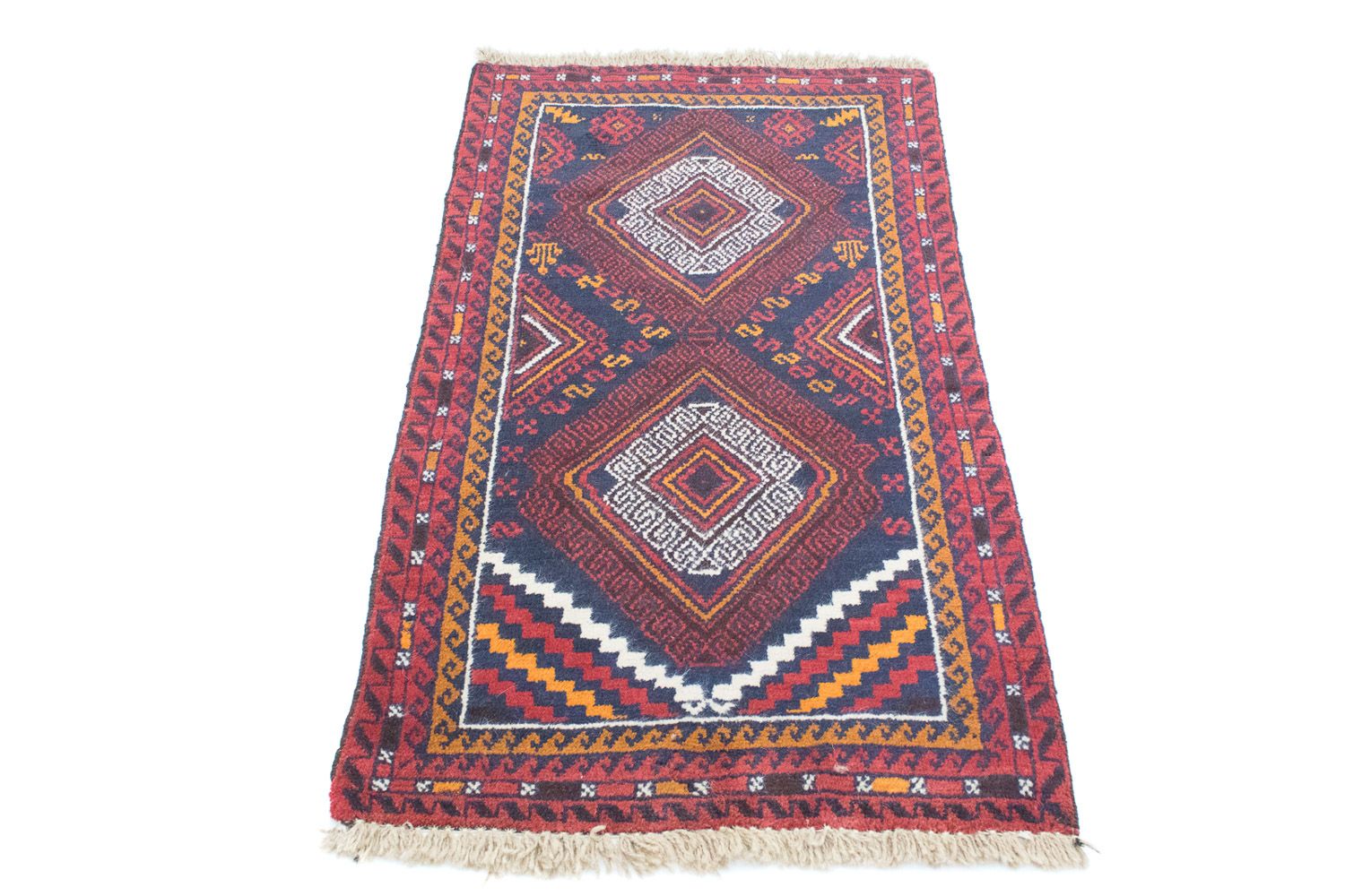 Baluch-tæppe - 132 x 76 cm - blå