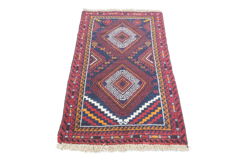 Baluch-tæppe - 132 x 76 cm - blå