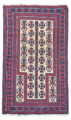 Baluch-tæppe - 130 x 75 cm - beige