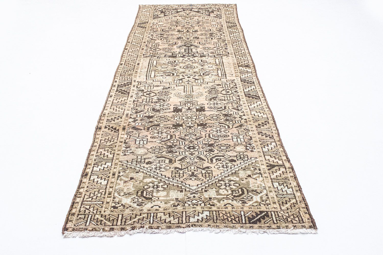 Løber Baluch-tæppe - 295 x 100 cm - brun