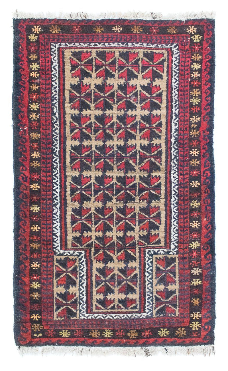 Baluch-tæppe - 129 x 78 cm - blå
