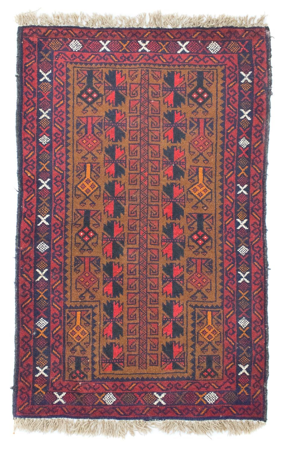 Baluch-tæppe - 140 x 86 cm - brun