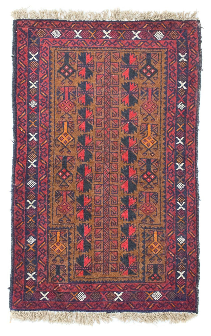 Baluch-tæppe - 140 x 86 cm - brun