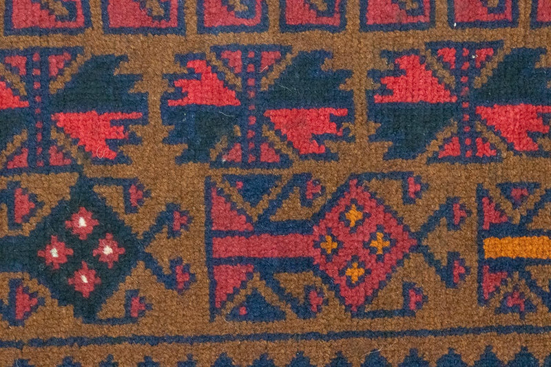 Baluch-tæppe - 140 x 86 cm - brun