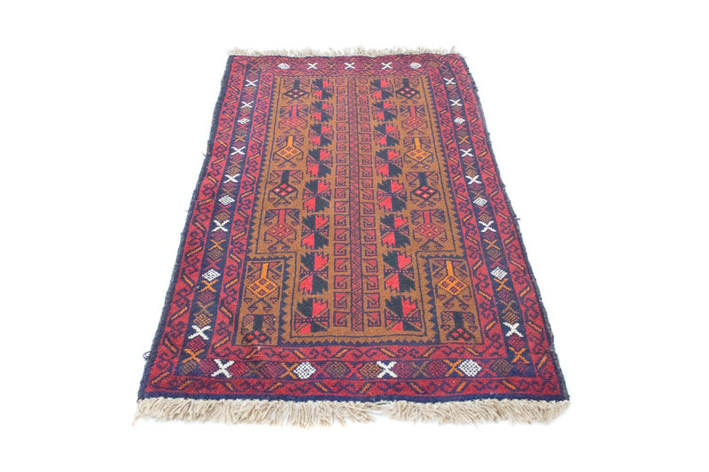 Baluch-tæppe - 140 x 86 cm - brun