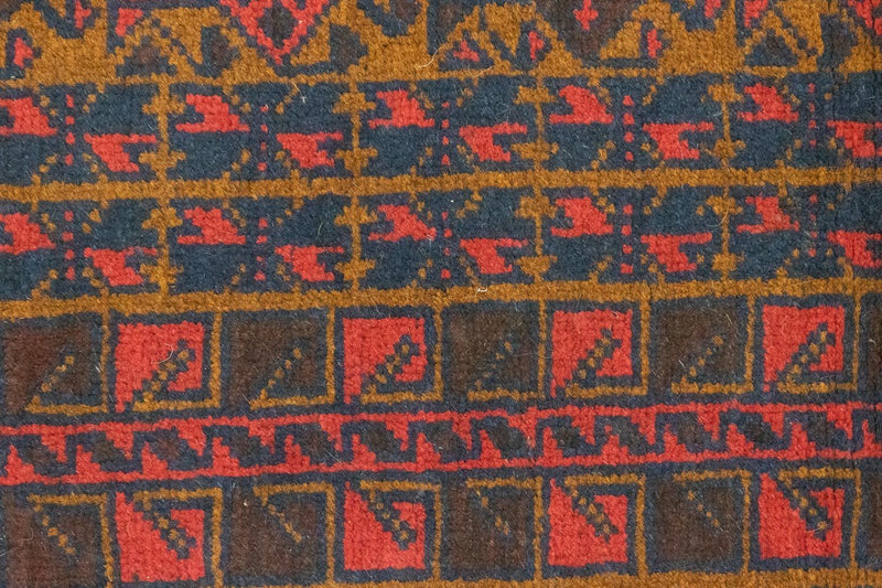 Baluch-tæppe - 132 x 88 cm - brun