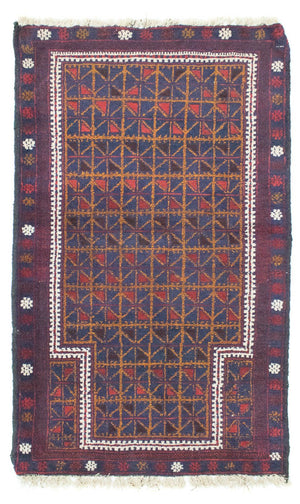 Baluch-tæppe - 137 x 84 cm - brun