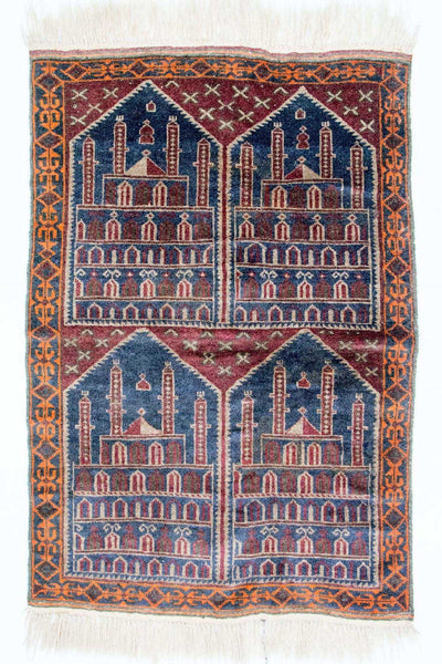 Baluch-tæppe 104x135cm - Orientalsk tæppe