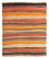 Kelim-tæppe - gammelt - 180 x 170 cm - flerfarvet
