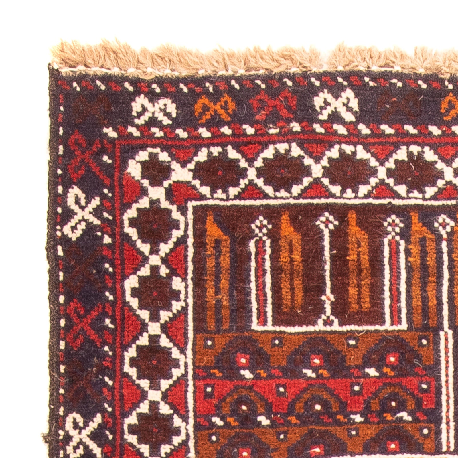 Baluch-tæppe - 127 x 80 cm - brun
