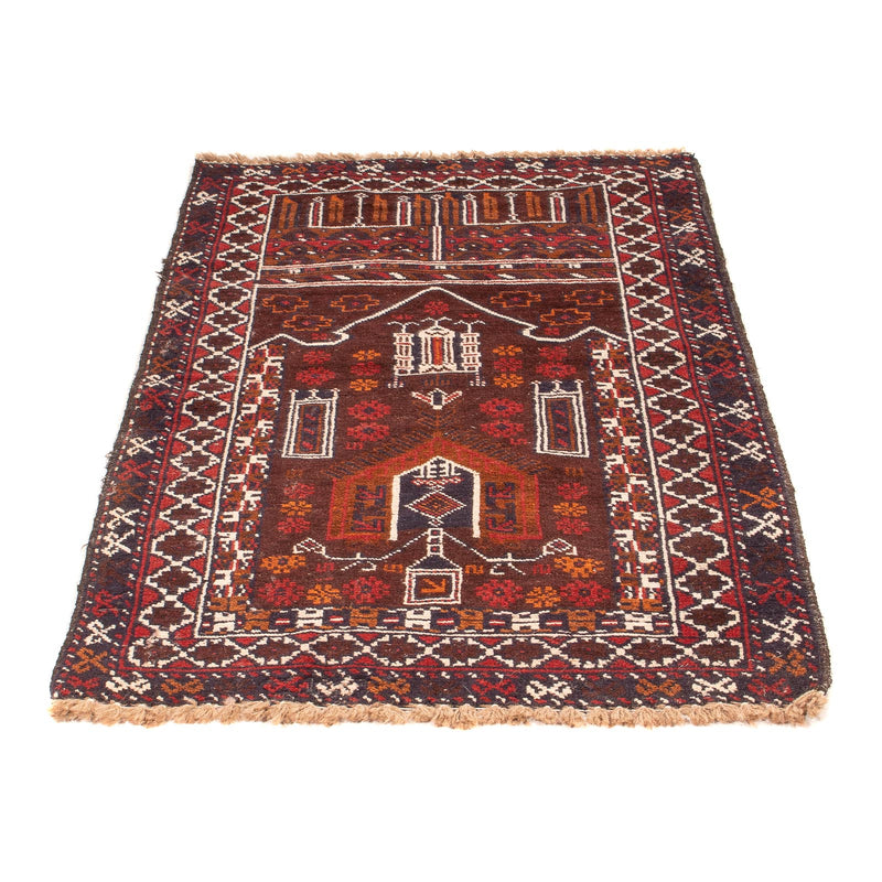 Baluch-tæppe - 127 x 80 cm - brun