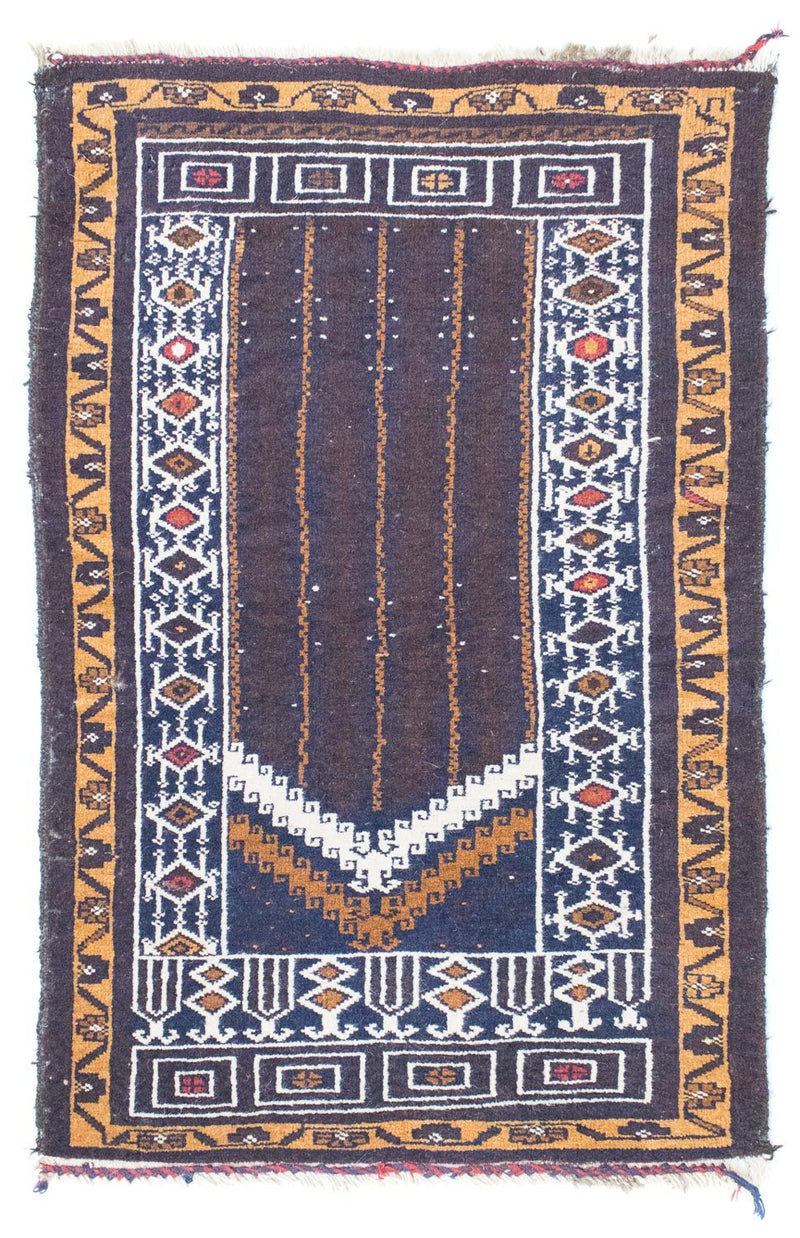 Baluch-tæppe - 110 x 69 cm - blå