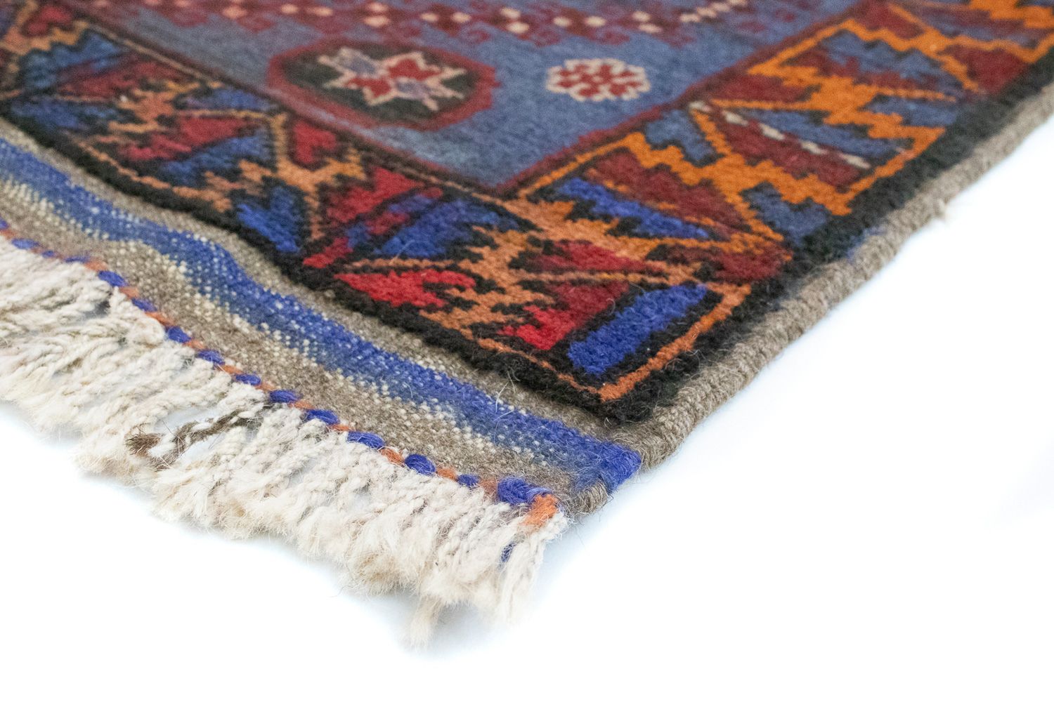 Baluch-tæppe - 134 x 81 cm - blå