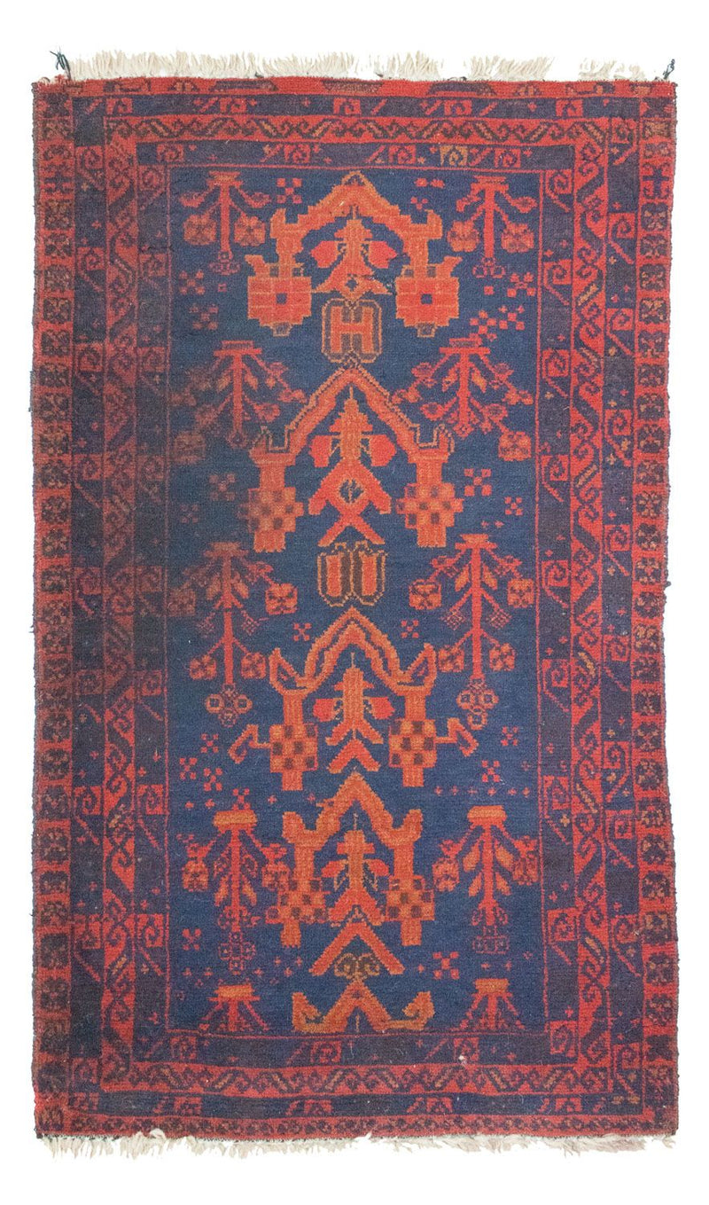 Baluch-tæppe - 143 x 85 cm - blå