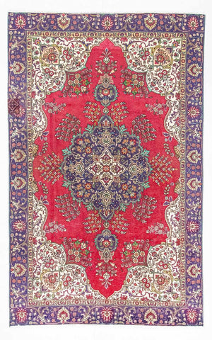 Persisk tæppe - Tabriz - 287 x 185 cm - rød
