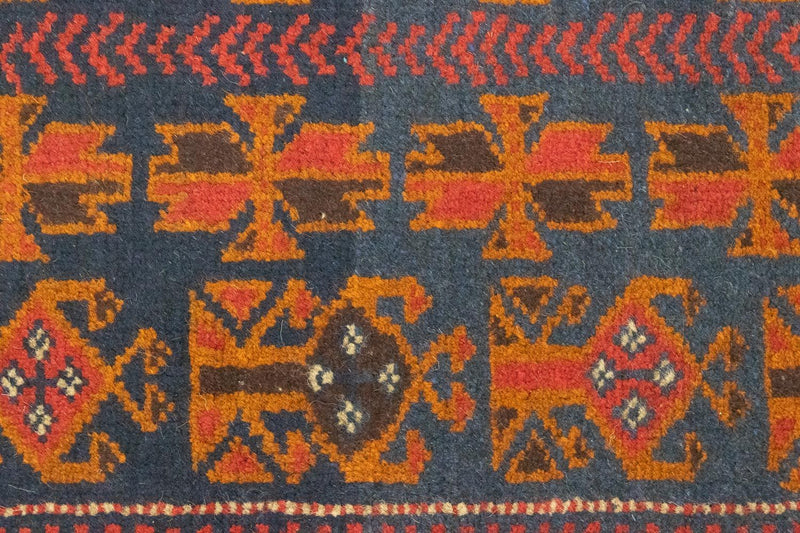Baluch-tæppe - 133 x 83 cm - blå
