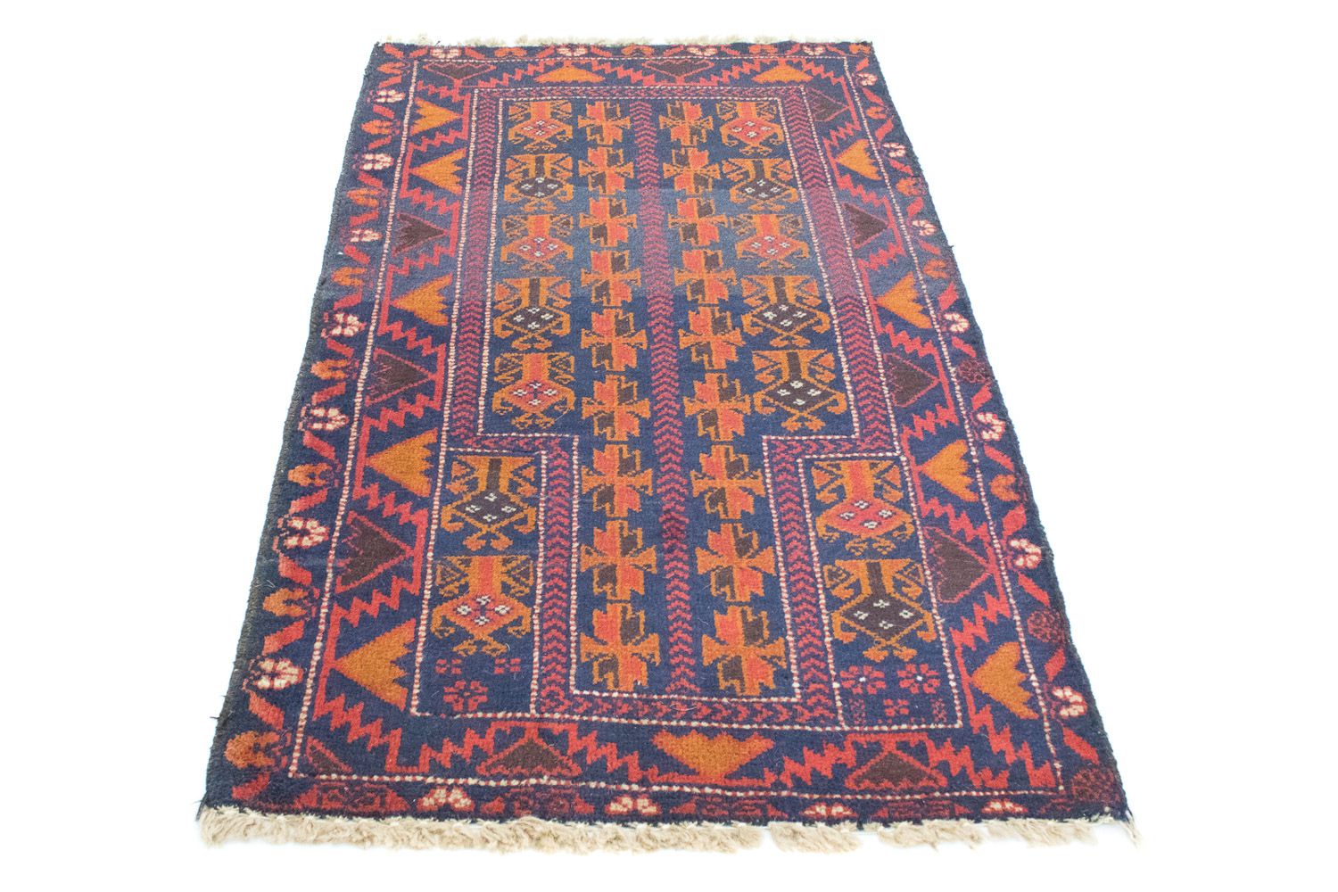 Baluch-tæppe - 133 x 83 cm - blå